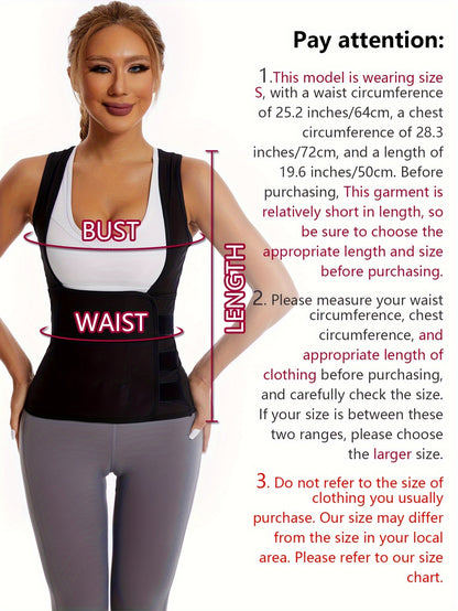Sweat Sauna Stretchy Sports Vest: Slim Your Waist Instantly With This Body-Shaped Yoga Fitness Workout Waist Trainer For Women's Activewear!