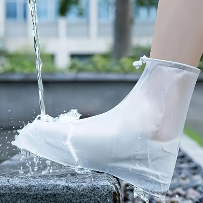 2pcs, Waterproof Shoe Cover, 1 Pair, Silicone Rain Boot Protector for Men and Women, Durable Non Slip Plastic Shoe Cover Protector with Waterproof Layer - Ideal Gift Choice!