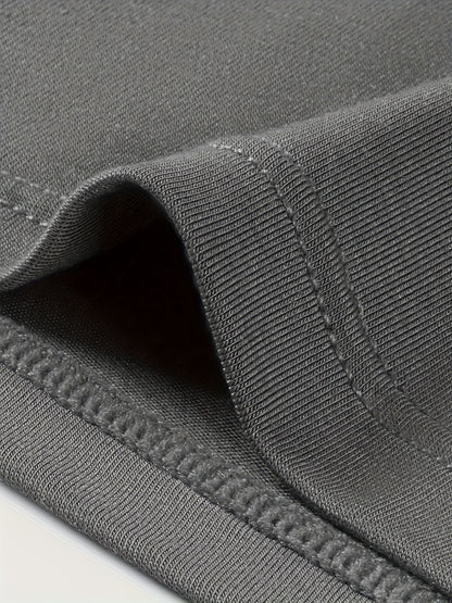 Conjunto de 3 Cuecas Boxer para Homem GDECC em Modal de Cor Sólida - Malha Respirável com Elasticidade Média, Reforço Lateral, Bege Claro, Macias e de Corte Plano para Uso Diário e Casual.