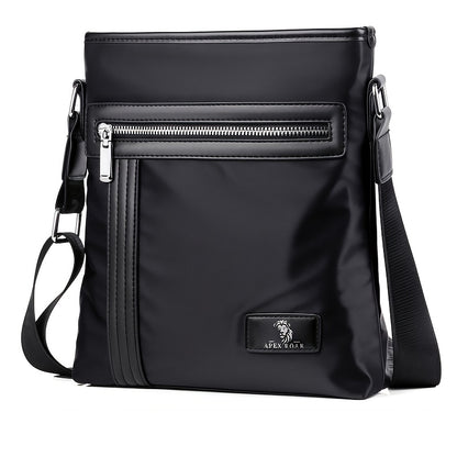 Men's Crossbody Laptop Bag with Tablet Pocket - Heavy-Duty Convertible Messenger Bag, Adjustable Strap & Zippered Compartments, Golden-Tone Hardware - Compatible with 38.1cm Laptop/ Tablet - Navy Blue for Travel, Work, School