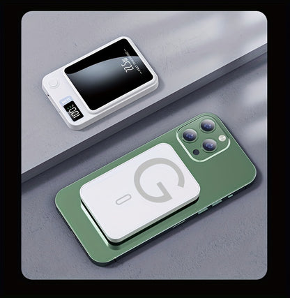 1pc KOILAGER 10000mAh Portable Power Bank with Ultrathin Magnetic Wireless Charging, 22.5W Super Fast Charge, PD20W Bi-directional Fast Charging, 15W Wireless Power, LED Display, Dual Power USB/Type-C for iPhone 16/15pro/14ma