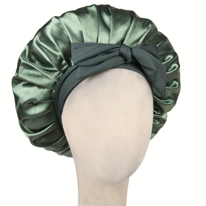 Hat, Satin Bonnet Silk Bonnet Adjustable Bonne For Sleeping Hair Bonnet With Tie Band Bonnets For Women Men