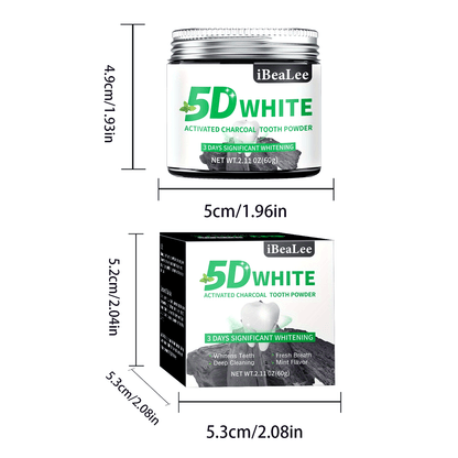 Activated Charcoal Teeth Whitening Powder - Deep Clean for Coffee, Tea for Men and Women | Breath Freshener & Cleaner, Polishing, Daily Life
