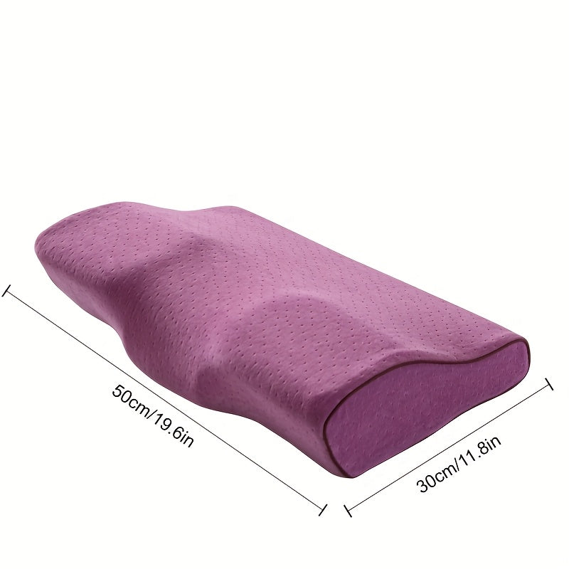 4D Pillow - Ergonomic Butterfly-Shaped Sleeping Pillow with Zipper Closure, Medium Firmness, Fade-Resistant Polyester Cover, All-Season for Side, Back & Stomach Sleepers - Classic Design For Home & Living Room, Modern Pillowc