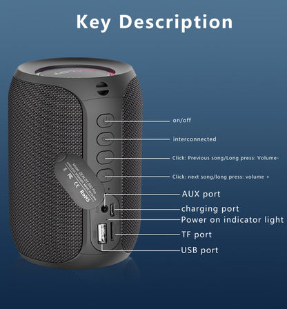 2024 New Style Zealot S32 Pro Wireless Speakers, Featuring Dual Pairing, a 3600Mah Battery, And 12 Hours of Loud Stereo Playtime with Booming Bass, Includes a Type-C Charging Cable for Connection with Mobile Phones, Tablets,