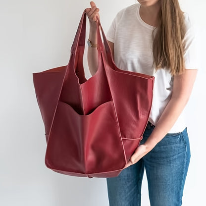 New Simple Women's       Large Capacity Tote for Shopping and Daily Commuting
