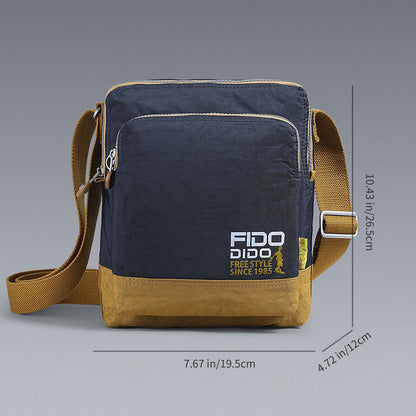 Phidudu Men's Single Shoulder Bag Fashion Casual Crossbody Oxford Cloth Outdoor Small Backpack Korean Style Trendy Bag