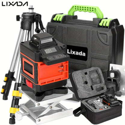 Lixada 4D 16 Lines Laser Level 3° Self-leveling Machine USB Rechargeable Lithium Battery Leveling Tool With Vertical Horizontal Tilt Lines