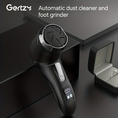 GERTZY Electric Callus Remover For Feet ( With Dander Vacuum Cleaner), Rechargeable Foot Callus Remover Pedicure Tools Foot File, Professional Foot Care Kit With 3Heads&2Speed