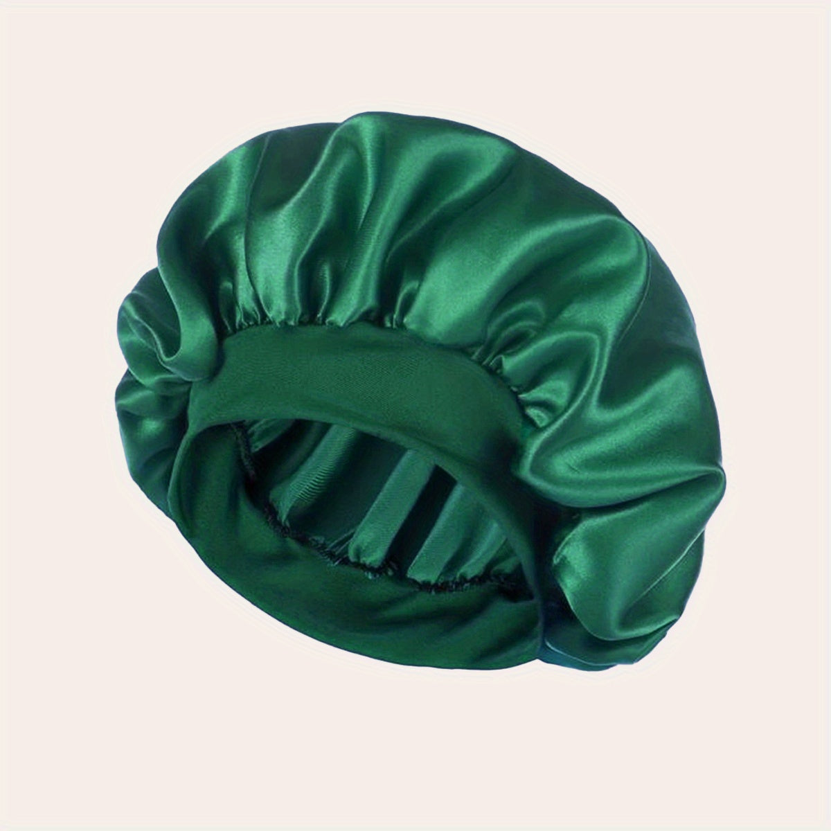 Women'S Satin Bonnet 2023, Elastic Band Hair Hat for Curling and Straight Hair, Wide Brim Sleep Cap, Bath Cap, Dry Hair Cover, 100% Polyester, Oil-Free, Comfortable Fit