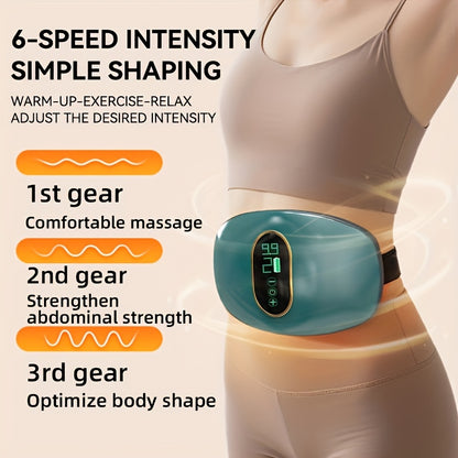 Massage belt, abdominal massager, multifunctional home fitness equipment, abdominal massager, fat slinger, waist massager, full body vibration, meat slinger massager, uses high-frequency vibration to burn calories and acceler