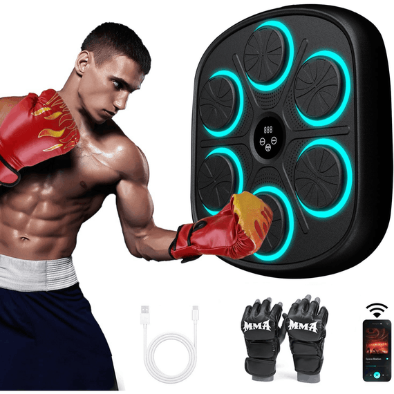 Máquina de Boxe Eletrónica Musical de Parede – 9 Velocidades
