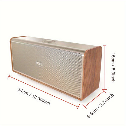DOSS SoundBox XL Ultra 80W Wireless Home Speaker with Subwoofer, 2.1 Channel Sound System, 18-Hour, Wireless 5.3, -C, DSP Technology & Low Frequency, Compatible with Smartphones, Tablets, Laptops, Music Players - Modern Metal