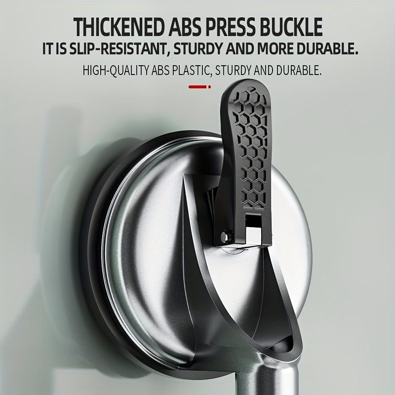 ZHENGQI Heavy Duty Vacuum Suction Cup Pad - Ergonomic Rubber Handle for Granite, Tile, Glass & More - Rust-Resistant, Strong Load-Bearing Capacity, Ideal for Home & Outdoor Use, Construction Suction Pad|Ergonomic Grip|Sleek S
