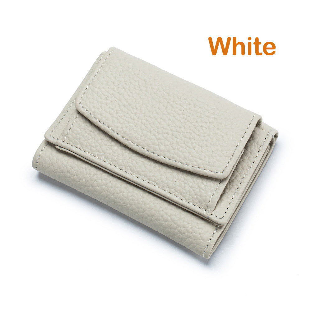 Women's Mini Wallet, Faux Leather Snap Button Coin Purse, Solid Coin Pockets, For Everyday