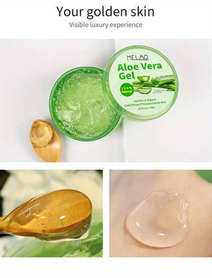 1pc Aloe Vera Gel: hydrate, Moisturize & Soothe Your Skin - pure plant extraxct