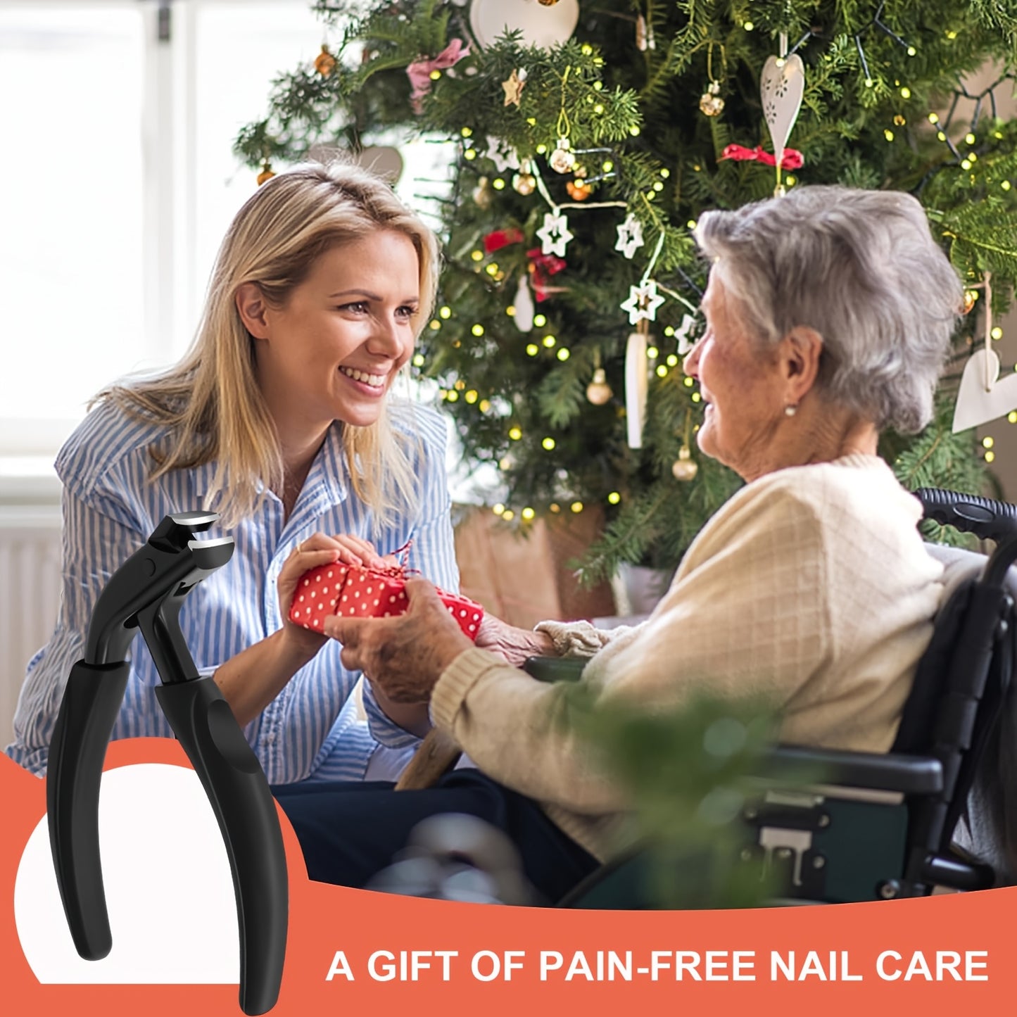 Professional Toenail Clippers for Ingrown and Seniors Thick Toenails - Heavy Duty Podiatrist Toe Nail Cutter, Easy Grip Handle Stainless Steel Fingernails clippers Sharp Curved