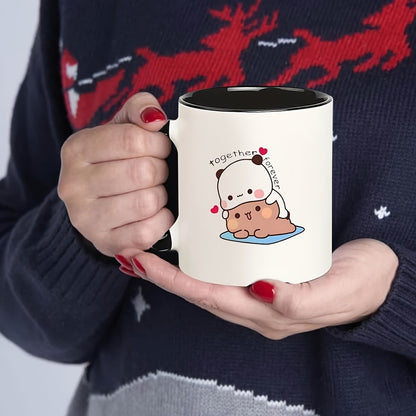 Adorable Couple Ceramic Coffee Mug Set: Perfect for Valentine's Day or Any Special Occasion - 325ml