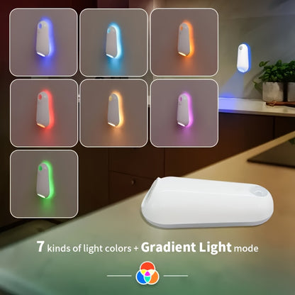 ABS motion-sensing floor edge light (7 colors), toilet light, mushroom-inspired glow & snap-fit setup. Nighttime step-activated lighting for stairs/toilet/bedroom artistic ambiance enhancer and festive present.