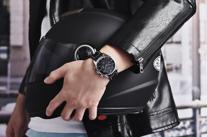 1pc New BENYAR Men's PU Leather Quartz Wristwatch, Men's 100M Multifunctional Watch Military Sports Chronograph Watch For Men