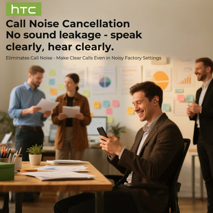 HTC NE55 real-time translation head-mounted OWS open wireless headset, supports the latest BT V6.0, noise reduction, clear calls, HIFI high-quality sound quality, built-in microphone, language translation, ergonomic design, d