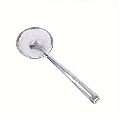 Frying oil strainer spoon Food strainer Kitchen colander stainless steel fried food strainer.Kitchen food filter tongs for frying food.High temperature resistant food stainless steel frying clip filter clamp kitchen tools Eid