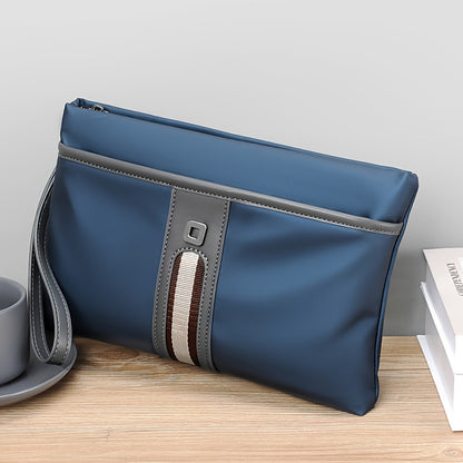 Men's Business Fashionable Envelope Bag Large Capacity Handbag Oxford Cloth Clutch Bags, Simple Wrist Bag Phone Cards Keys Storage Bags