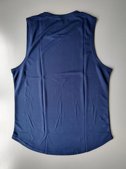 Letter Print Comfy Breathable Tank Top, Men's Casual Stretch Sleeveless T-shirt For Summer Gym Workout Training Basketball