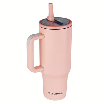 40oz Stainless Steel Insulated Tumbler with Straw Lid - Leak-Proof, Wide Mouth, Portable for Camping & Hiking - Ideal for Mother'S Day, Christmas, Halloween, Thanksgiving Gifts, Insulated Water Bottl