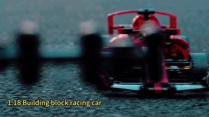 New Racing Car, Formula Retro Car Model, Remote Control Car Building Block, Cool Collection Model Car Kit, Building Toy, Suitable For Christmas Gifts, Halloween Gifts