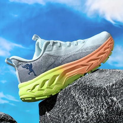 Unisex High-Performance Sports Shoes, on Large Sizes, MD Soft Sole, Breathable Knitted Mesh Upper, Flexible Fabric Lining, Trendy Design, Lightweight Body, All-Season Wear, Elegant Sneakers For Women, Chunky High Cut Sneaker,