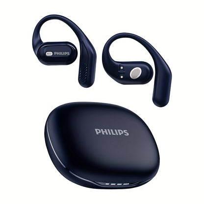 Philips' new 2025 wireless headphones, equipped with a 500-milliampere charging case, upgraded wireless 5.4 technology, on-site listening experience, ear-back fitting design, significantly enhanced sound insulation effect, AI