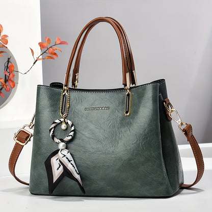 Bolsa de senhora elegante INCK KMCRK - Bolsa tote branca luxuosa com alça removível, fecho de correr e forro em poliéster, perfeita para ocasiões casuais ou formais, uma excelente ideia para um presente sofisticado.