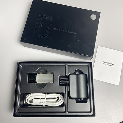 Intelligent Car Air Vent Aromatherapy Diffuser - Cylindrical Shape, Battery Powered with Rechargeable Lithium Battery, 3 Operating Modes, Spray Format for Fresh Fragrance