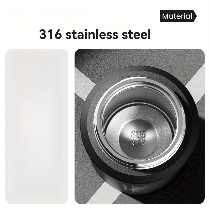 32oz nRMEi Insulated Stainless Steel Water Bottle with Pop-Up Lid, Handle & Straw - 316 Stainless Steel, BPA-Free, 4-Season Hot/Cold Retention, Large Capacity for Outdoor, Travel, Everyday Use, Insulated Water Bottle, Sleek M