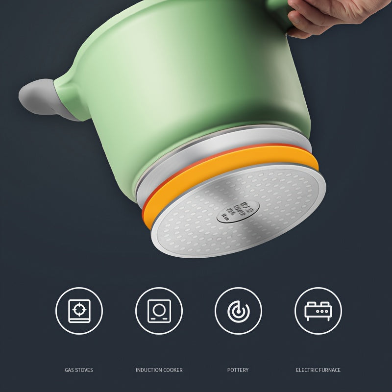 COOKER KING 4.5L Non-Stick Stockpot with Glass Lid - PFOA Free, Heat-Resistant Handle, Induction Ready, Fits All Cooktops