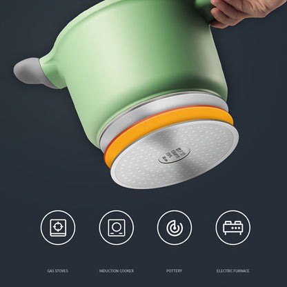 COOKER KING 4.5L Non-Stick Stockpot with Glass Lid - PFOA Free, Heat-Resistant Handle, Induction Ready, Fits All Cooktops