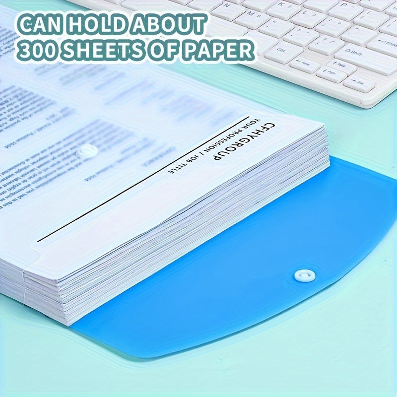 12-Pack A4 Expanding File Folders - 11-Ring Binder Pockets with Push Button, Durable PP Document Organizer for School/Office/Travel/halloween