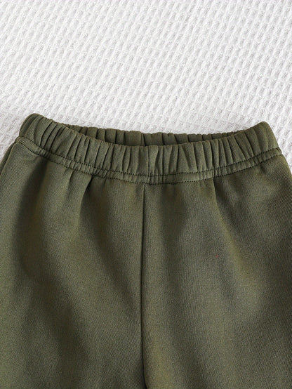 Boys' Autumn/Winter New Three-Piece Set with Mickey Mouse Classic Cartoon Print Long-Sleeve Round Neck Hoodie and Zip-Up Sleeveless Top, Matching Printed Sweatpants - Fleece-Lined Thickened Warm Comfortable Outfit for Parties