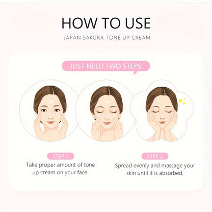 Toning Cream 60g, Plant Extract, Niacinamide Primer, Even Skin Tone, Long Lasting, Natural Look Tone Up Cream
