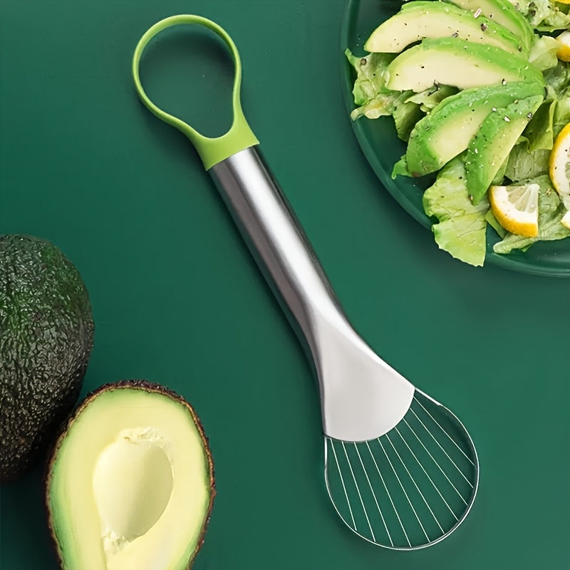 Avocado Slicer and Pitter - Multifunctional Avocado Cutter, Core Separator, Mincer, and Peeler for Home Kitchen Accessories