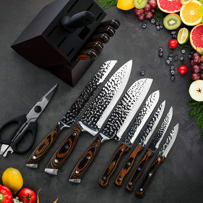 Set Of 15 Kitchen Knives, Professional Chef Knife Set, Kitchen Knife Set Includes Chef Knife, Best Christmas Gift