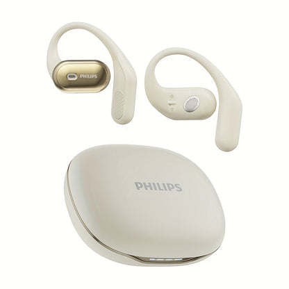 Philips' new 2025 wireless headphones, equipped with a 500-milliampere charging case, upgraded wireless 5.4 technology, on-site listening experience, ear-back fitting design, significantly enhanced sound insulation effect, AI