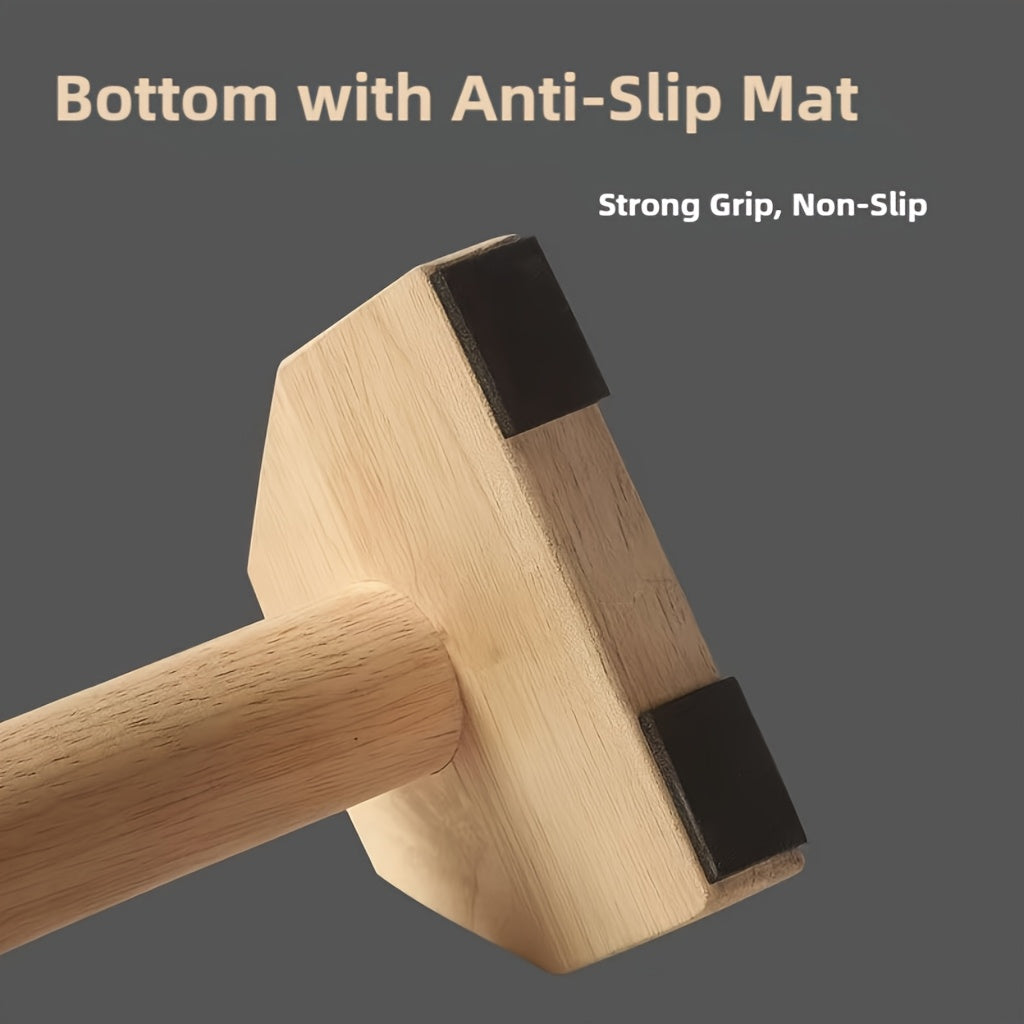 Flexões de braços, suportes de madeira maciça, barras paralelas individuais, flexões de braços de madeira, parada de mãos, exercícios, fitness, adequado para casa, fitness ao ar livre, aparelhos para flexões de braços.