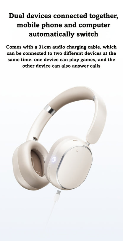 Philips Wireless Bluetooth Headphones, Over-Ear Wireless Headphones, ANC Hybrid Active Noise Cancelling Headphones, HiFi Surround Sound Over-Ear Wireless Headphones, for iPhone and Android, 80 Hours of Playtime, with Five ENC