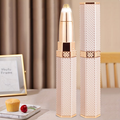 Aparador de pelos feminino recarregável com 4 cabeças para rosto, sobrancelhas, nariz e corpo - Remova os pelos indesejados com precisão e conforto sem esforço.