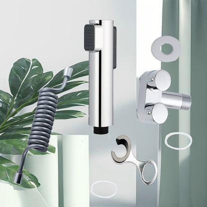 Square Dual-Mode Spray Gun with Mini Scratch-Resistant Stainless Steel Stand, Two Water Flow Options