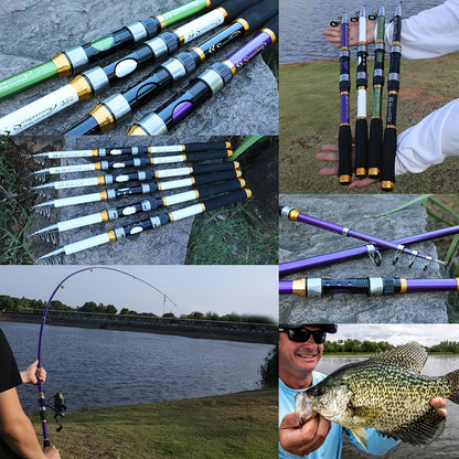 Sougayilang Telescopic Fishing Rod: Portable & Compact Design For Saltwater Fishing On The Go!
