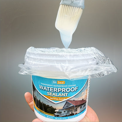1kg RV Transparent Waterproof Sealant - Quick-Dry, Flexible & Breathable Sealant for RV Roof, Windows, Walls, Tiles - Durable Weatherproof Protection, RV Roof Sealant, Roof Sealing, Modern Aesthetic, Flexible Sealant