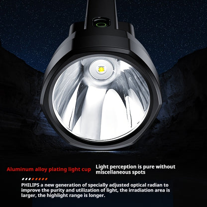 Philips Rechargeable Battery Flashlight, Ultra-Long Life, High Capacity, Portable Spotlight for Outdoor and Emergency Lighting